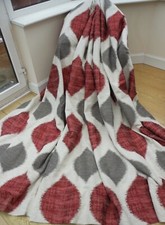 FABULOUS DUNELM LUXURY TEXTURED MOROCCO RED CURTAINS 90 x 72 in 