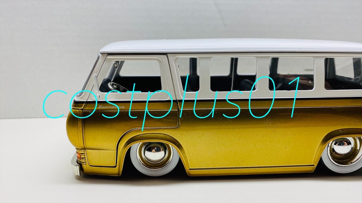 JADA DUB CITY 1965 FORD ECONOLINE 1:24 YELLOW 2T BABY MOON
