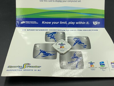 Vancouver Olympic One Year To Go Pin SportsFunder BCLC Countdown 2010