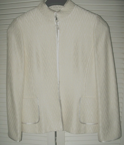 NEW $250 Anne Klein New York Luxury Stand collar Wool Blend Jacket , Sz. 10P - Picture 2 of 12