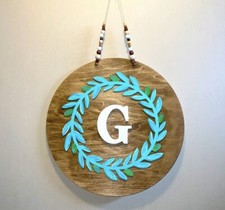 Wooden Hanging Sign Letter G