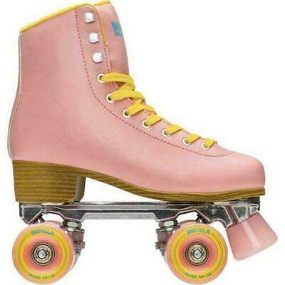 Size: 8 WomensPink / Yellow Impala Quad Roller SkatesVegan