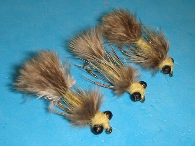FLY FISHING FLIES - Traditional [STEELHEAD] HEX SPARROW NYMPH size #8 (6 pcs.)