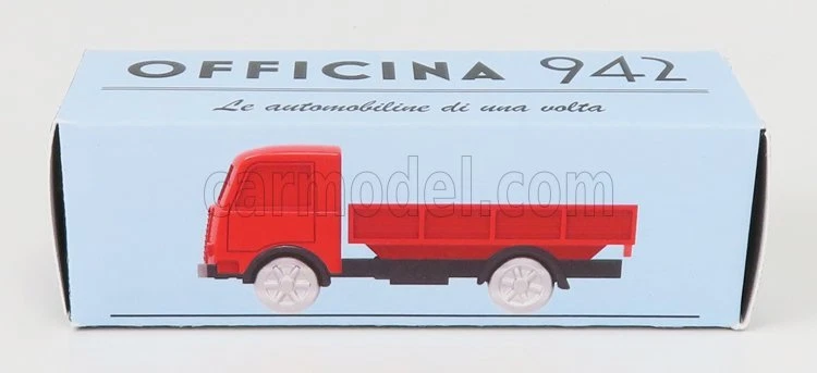 MODELLINO CAMION STATICO OFFICINA 942 FIAT 640N TRUCK 1949 ROSSO 1/76 - Immagine 4 di 4