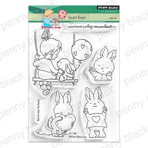 Penny Black Clear Stamps - Heart Hops 31-190