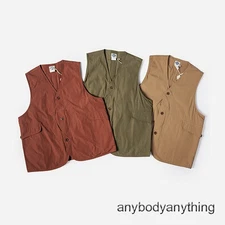 Retro Mens Multi Pocket Waterproof Outdoor Waistcoat Vest Hunting Fisherman Vest