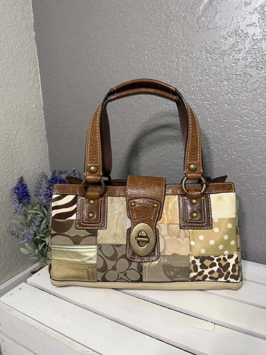 Coach Patchwork Satchel/Top Handle Bag Medium Bags & Handbags for