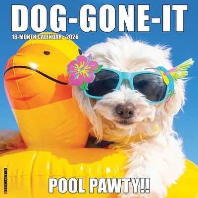 Dog Gone It Calendar 2026, Wall Calendars, Month To View, Dogs, Gift