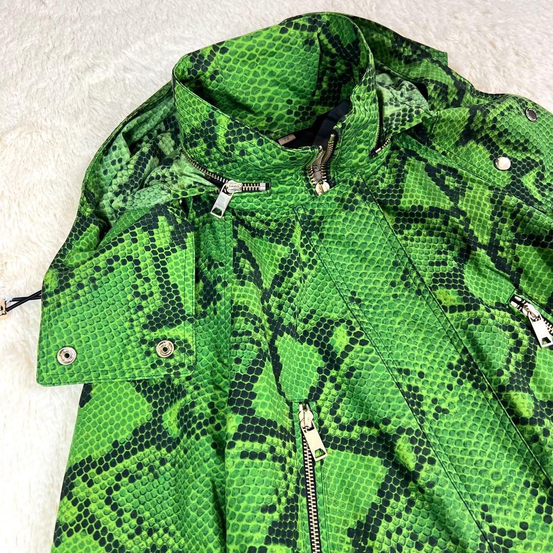 BURBERRY London Python Print Zip Nylon Jacket - image 2