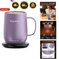 Self Heating Coffee Mug T2 16oz Smart Heated Coffee Mug with Long Battery Life