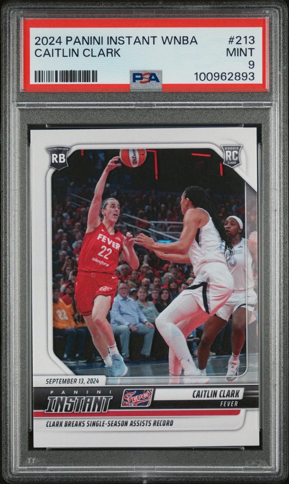 2024 PANINI INSTANT WNBA #213 CAITLIN CLARK PSA 9