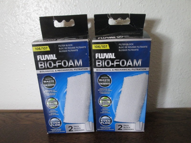 2 PACKS FLUVAL BIO FOAM 106/107 FILTRATION 2 PER PACK
