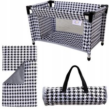 Large Doll Bed Pram Travel Cot + Bedding + Bag | Play Toy 3+