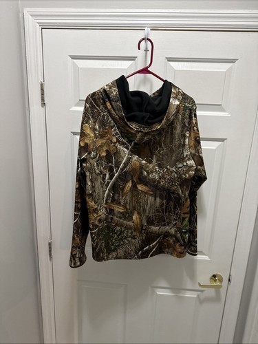 Realtree Women’s XXL Camo Hoodie Leaf Camo With Gaitor Super Nice - Picture 8 of 9