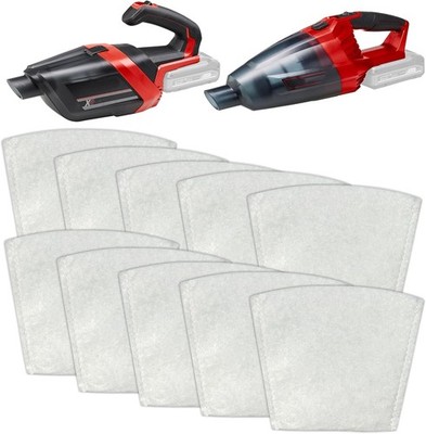 10er Pack Filterbeutel Einhell Power X-Change TE-VC 18 Li Solo Staubsauger