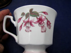 Vintage Tea Cup & Saucer - Queens "Fuchsia Snowcap" Fine Bone China — photo 4
