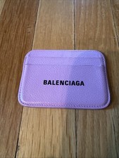 Balenciaga Pink Cash Leather Card Case Holder 4BC1449 Women's Wallet Authentic