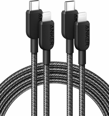 310 USB C to Lightning Cable(6Ft,2Pack, Black), Mfi Certified for Iphone 14 Seri
