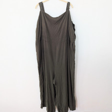 Torrid Stretch Jersey Knit Jumpsuit Pull On Wide Leg One Piece Green 5