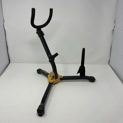 Hercules Stands DS532BB Alto/Tenor Saxophone Stand with Flute/Clarinet Peg