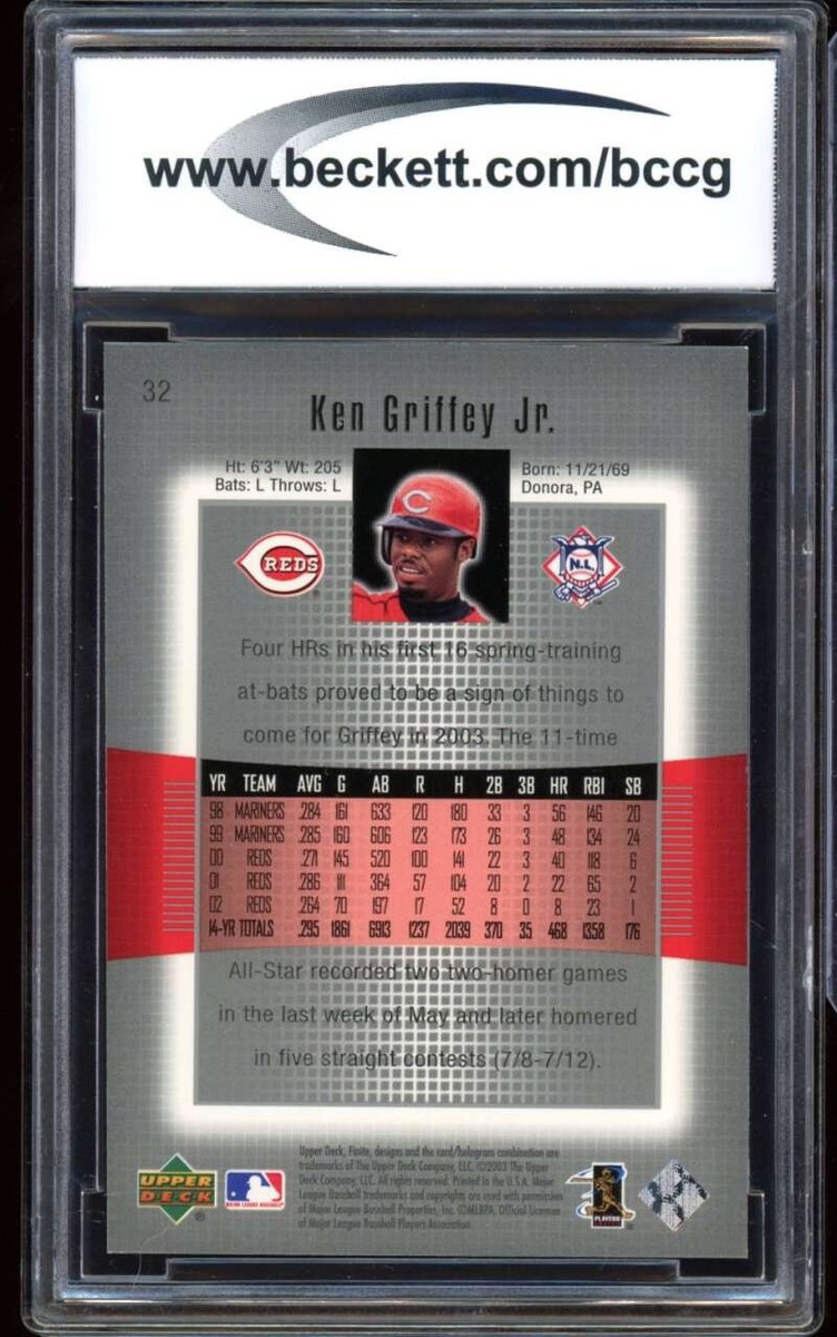 2003 Upper Deck Finite - Ken Griffey Jr #32 /1999 for sale online