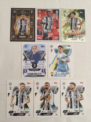 Match Attax Extra 25/26 Juventus Team Set Lot 8 Karten 2025/2026