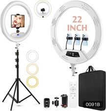22-inch Led Ring Light With 75-inch Tripod Stand R02