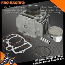 Kit corpo cilindro pistone e anelli 56,5 mm adatto per Lifan LF150 150cc 1P56FMJ