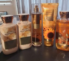 Bath Body Works 5X Set Lot GOLDEN SUNFLOWER