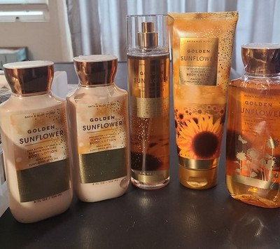 Bath & Body Works 5X Set Lot GOLDEN SUNFLOWER