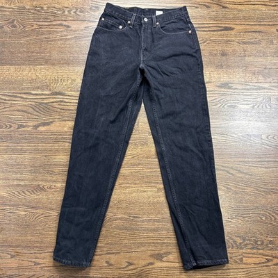Vintage Levis 550 Jeans Mens 33x34 Relaxed Fit Tapered Leg Black Denim
