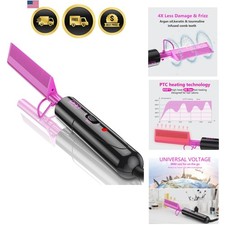 Dual Voltage Ceramic Pressing Comb - 450 F Fast Heating Mini Straightener for...