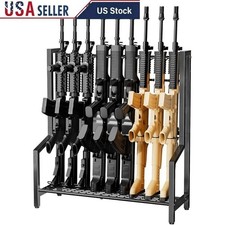 Adjustable Gun Rack Sturdy Metal Rifle Holder Easy Assembly Storage Display New