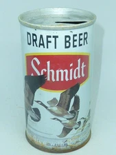 Empty 12oz Top Opened Schmidt Scenic Series Draft Beer S.S. Tab Top