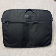 Tumi Black Nylon Laptop Briefcase Messenger Bag No Strap
