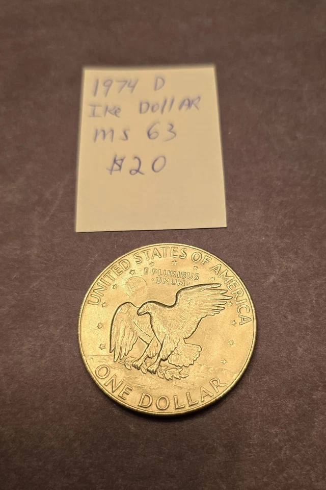 Dólar IKE 1974 D grado MS Foto 2 de 2