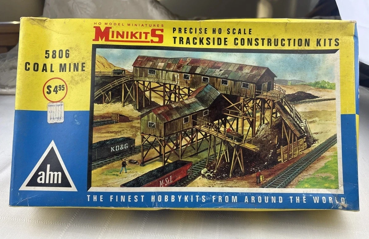 Kit De Construcción Escala N - Diamond Coal Corporation, Maqueta De Mina De Carbón Con Metal Corrugado Y Transportadores, Para épocas De Vapor Y Diésel, 33.8 X 15.3 Cm