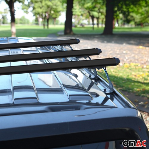 Dachträger Gepäckträger für Nissan NV200 2010-2025 Schwarz Aluminium 3tlg - Bild 7 von 11