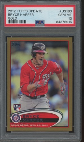 2012 Topps Update Gold #US183 Bryce Harper RC Rookie Gem Mint PSA 10