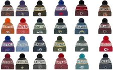 NFL NEW ERA 2018-19 SPORT KNIT On-field Sideline Beanie Wool Fleece Cap Hat