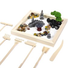 25PCS Zen Garden Kit for Desk Decor, 7.87" Sand Zen Garden Gifts Mini Sandbox...