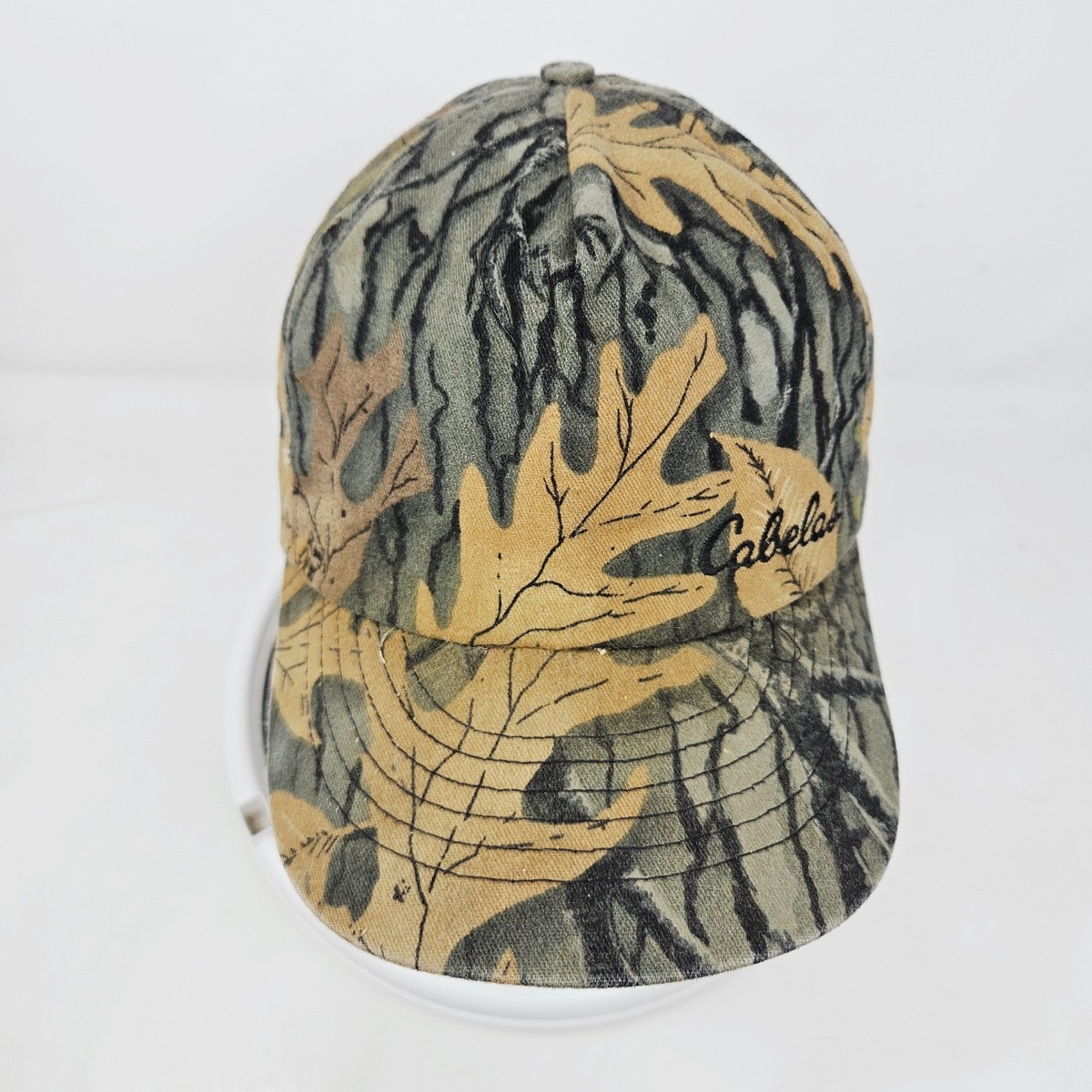 80s llbean tribal camo トライバル　フライトキャップ Vintage Cabelas Camo Snapback Hat 80s 90s Made In USA Hunting