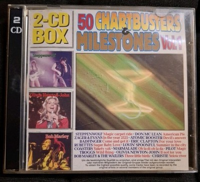 50 Chartbusters & Milestones Vol.1 | 2er CD-Box von Block Buster | Bob Marley..