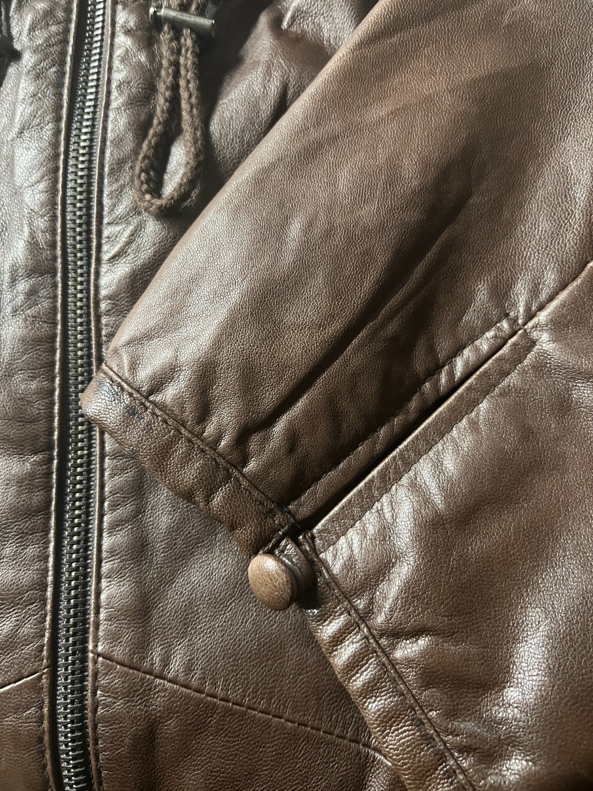 PRISTINE Custom Brown Authentic Lambskin Leather … - image 4