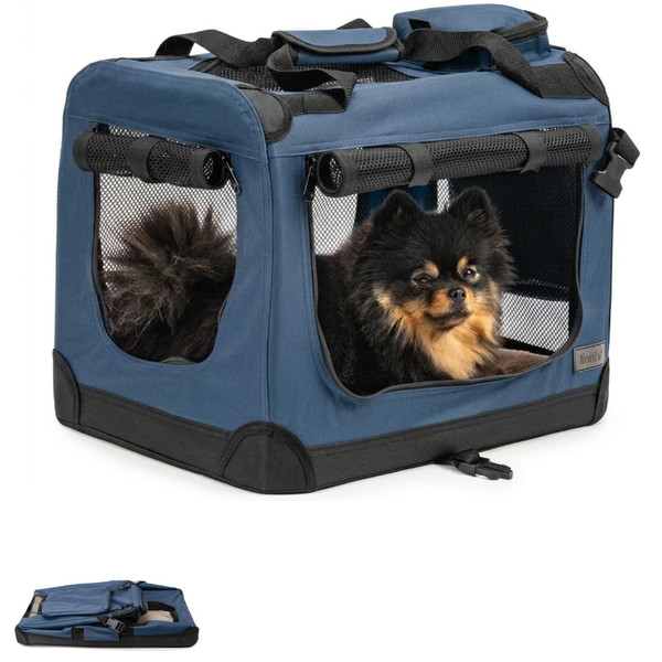 Lionto Hundetransportbox Hundetasche Hundebox Faltbare Kleintiertasche,-image