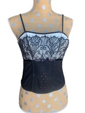 VTG Rampage Lace Bustier Corset Top Y2K Whimsigoth Coquette Fairy Medium