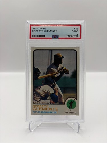 1973 Roberto Clemente Topps # 50 (PSA) GOOD 2
