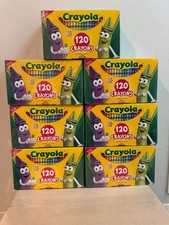 BRAND NEW 7 pack Crayola 120 count boxes of Crayons 7 x 120 840 total crayons