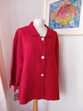 OSKA jacket red linen boxy size IV