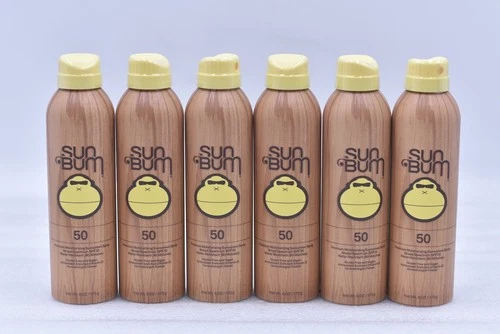 Lot of 6 Sun Bum Premium Moisturizing Sunscreen Spray SPF 50 6oz Exp: 09/27